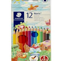 مداد رنگی 12 رنگ مقوایی استدلر مدل Noris کد 144NC12
