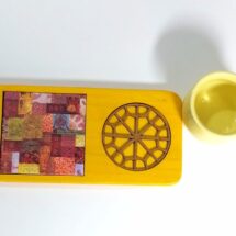 بشقاب پذیرایی چوب پتینه کاری