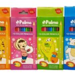 مداد رنگی 12 رنگ جلد مقوایی پالمو