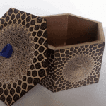 شکلات خوری شش ضلعی ارتفاع 6 سانت گندمستان