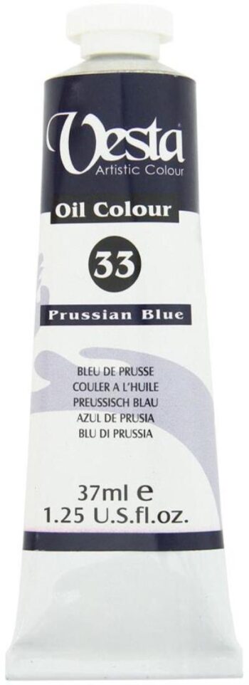 رنگ روغن وستا مدل Prussian Blue 33 حجم 37 میلی لیتر