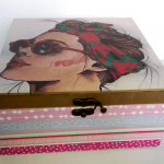 جعبه چوبی دور چاپ 22*22 گندمستان