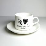 فنجان و نعلبکی سرامیکی