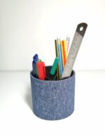 جا قلمی گرد بزرگ پارچوب