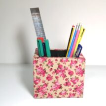 جا قلمی مستطیلی بزرگ پارچوب