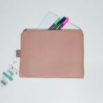 پاکت متوسط زیپ دار چرمی دیپلمات کد:PA_50205 آوای تحریر