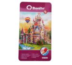 مداد رنگی 12 رنگ جلد فلزی بنیتو