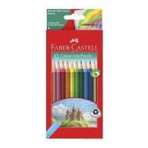 مداد رنگی 12 رنگ Grip Pencils جلد مقوایی فابر کاستل