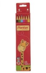 مداد رنگی 6 رنگ جلد مقوایی پنتر