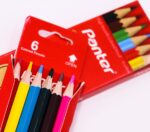 مداد رنگی 6 رنگ جلد مقوایی پنتر