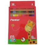 مداد رنگی 36 رنگ جلد مقوایی پنتر