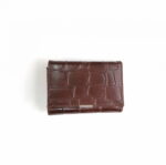 کیف جیبی چرمی مدل سنگی قهوه ای کد 381