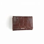 کیف جیبی چرمی مدل سنگی قهوه ای کد 381