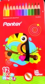 مداد رنگی 12 رنگ جلد فلزی پنتر