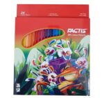 مداد رنگی 24 رنگ جلد مقوایی فکتیس