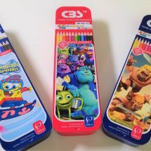 مداد رنگی 12 رنگ جلد فلزی CBS