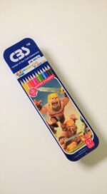 مداد رنگی 12 رنگ جلد فلزی CBS