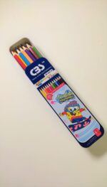 مداد رنگی 12 رنگ جلد فلزی CBS