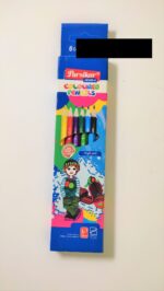 مداد رنگی 6 رنگ جلد مقوایی پارسی کار