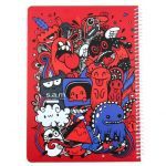 دفتر مشق وزیری 100 برگ سیمی جلد سخت SAM