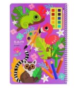 دفتر نقاشی وزیری 40 برگ سیمی SAM