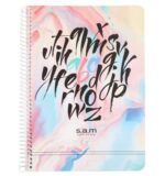 دفتر زبان انگلیسی 60 برگ سیمی SAM