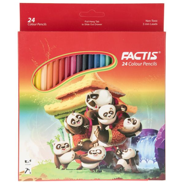 مداد رنگی 24 رنگ جلد مقوایی فکتیس مداد رنگی 24 رنگ جلد مقوایی فکتیس