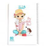 دفتر 80 برگ سیمی کلاسیک ILIA کد 89
