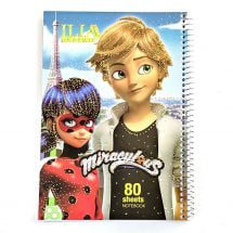 دفتر مشق 80 برگ سیمی فانتزی طلاکوب ILIA کد 83