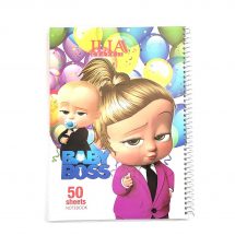 دفتر مشق 50 برگ سیمی مجلد فانتزی ILIA کد 74