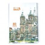 دفتر 80 برگ سیمی آبرنگی ILIA کد 90
