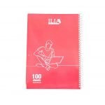 دفتر مشق 100 برگ سیمی کلاسیک پرسی الوان ILIA کد 103