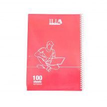 دفتر مشق 100 برگ سیمی کلاسیک پرسی الوان ILIA کد 103