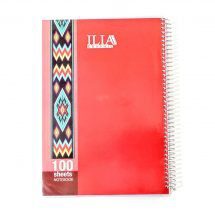دفتر مشق 100 برگ سیمی پرسی کلاسیک ILIA کد 105