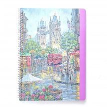 دفتر سه خط زبان انگلیسی 50 برگ سیمی دوکا