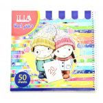 دفتر املا 50 برگ همراه با استیکر ILIA کد 56