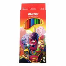 مداد رنگی 12 رنگ جلد مقوایی فکتیس