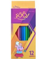 مداد رنگی 12 رنگ جلد مقوایی لووکی