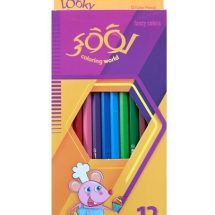 مداد رنگی 12 رنگ جلد مقوایی لووکی