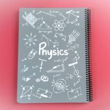 دفتر فرمول 100 برگ رحلی جلد طلقی Physics پونیکس