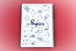 دفتر فرمول 100 برگ رحلی جلد طلقی Physics پونیکس