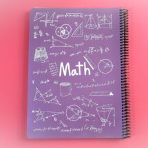 دفتر فرمول 100 برگ رحلی جلد طلقی Math پونیکس