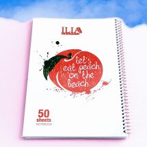 دفتر مشق 50 برگ سیمی مجلد کلاسیک پرسی ILIA کد 74
