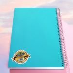 دفتر رحلی 200 برگ سیمی طلقی متالیک ILIA کد 149