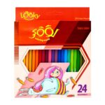 مداد رنگی 24 رنگ جلد مقوایی لووکی