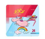 مداد رنگی 24 رنگ جلد فلزی لووکی