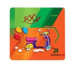 مداد رنگی 24 رنگ جلد فلزی لووکی