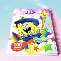 دفتر مشق 100 برگ سیمی فانتزی طلاکوب ILIA کد 99