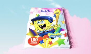 دفتر مشق 100 برگ سیمی فانتزی طلاکوب ILIA کد 99