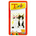 مداد رنگی 12 رنگ جلد فلزی Turtle